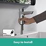 hansgrohe Logis Single Lever Basin Mixer 100 with Pop-up Waste