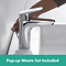 hansgrohe Logis Single Lever Basin Mixer 100 with Pop-up Waste