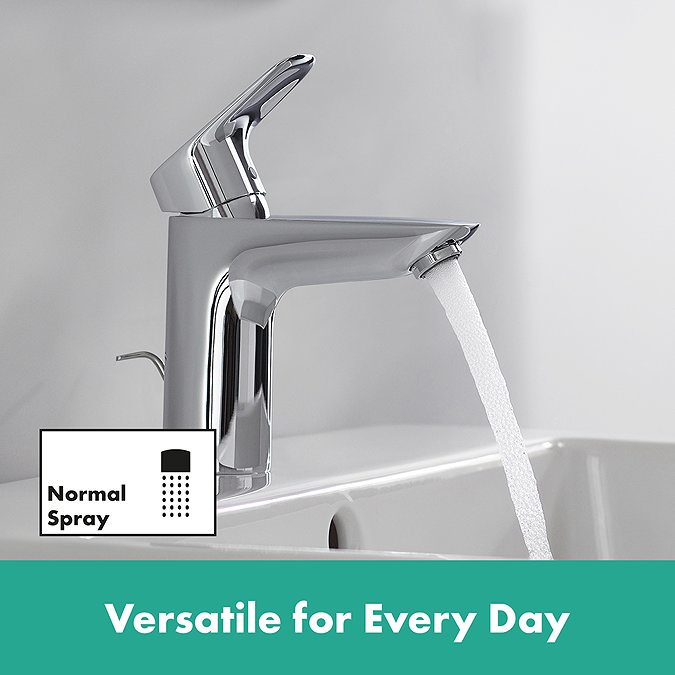 hansgrohe Logis Single Lever Basin Mixer 100 with Pop-up Waste