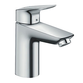 hansgrohe Logis Single Lever Basin Mixer 100 with Pop-up Waste - 71100000 Medium Image