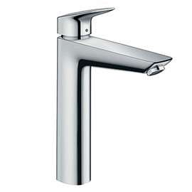 hansgrohe Logis Single Lever Basin Mixer 190 with 2 Flow Rates and Pop-up Waste - 71095000 Medium Im