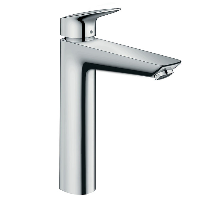 hansgrohe Logis Single Lever Basin Mixer 190 with 2 Flow Rates and Pop-up Waste - 71095000 Large Ima