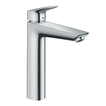 hansgrohe Logis Single Lever Basin Mixer 190 without Waste (min. 0.5 Bar) - 71091010  Profile Large 