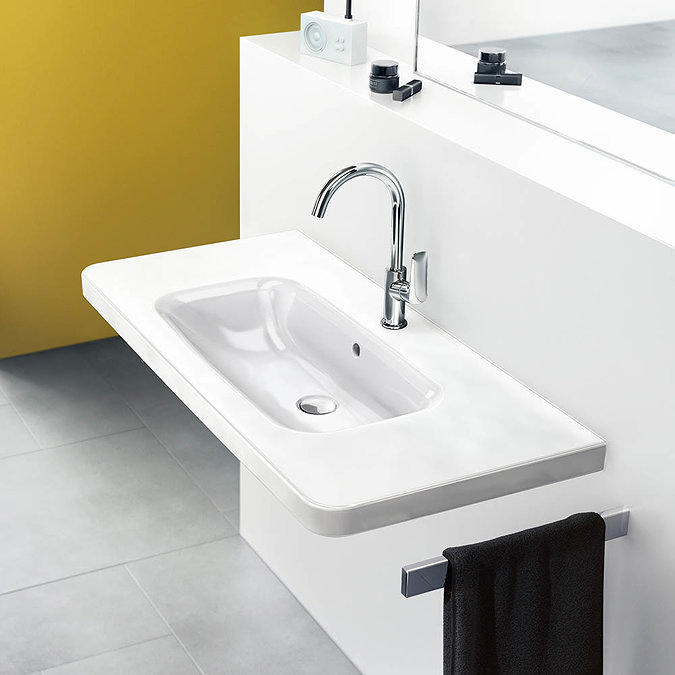 hansgrohe Logis Single Lever Basin Mixer 210 with Swivel Spout and Pop-up Waste - 71130000  Profile 