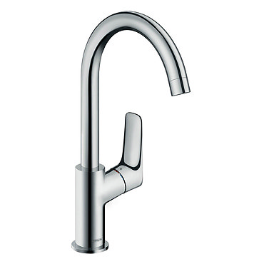 hansgrohe Logis Single Lever Basin Mixer 210 with Swivel Spout and Pop-up Waste - 71130000  Profile 