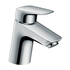 hansgrohe Logis Basin Mixer 70 for Vented Hot Water Cylinders with Push-open Waste - 71074000 Large 