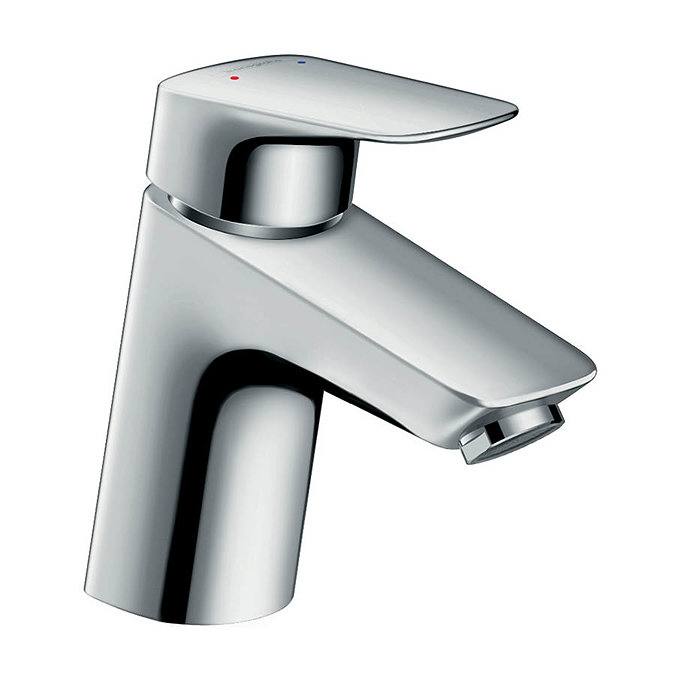 hansgrohe Logis Basin Mixer 70 for Vented Hot Water Cylinders with Push-open Waste - 71074000 Large