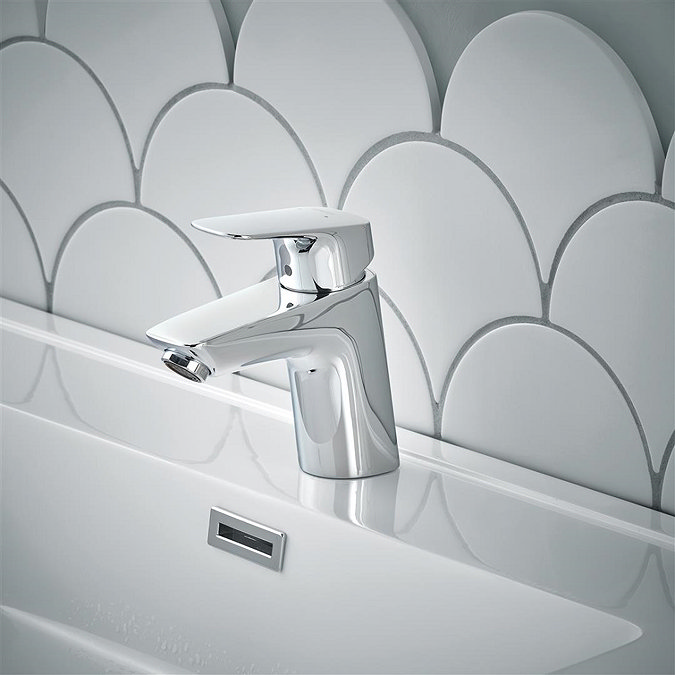 hansgrohe Logis Single Lever Basin Mixer 70 with Push-open Waste - 71077000  Feature Large Image