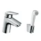 hansgrohe Logis Single Lever Basin Mixer with Bidet Spray and 160cm Shower Hose - 71290000 Large Ima