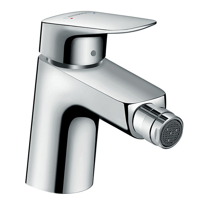 hansgrohe Logis Single Lever Bidet Mixer 70 with Pop-up Waste - 71204000 Large Image