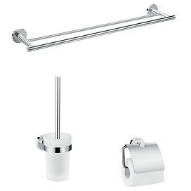 hansgrohe Logis Universal 3-Piece Bathroom Accessories Set - 41727000 Large Image