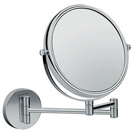 hansgrohe Logis Universal Shaving Mirror with 3x Magnification - 73561000 Medium Image