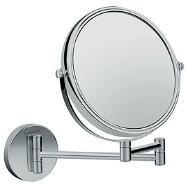 hansgrohe Logis Universal Shaving Mirror with 3x Magnification - 73561000 Large Image