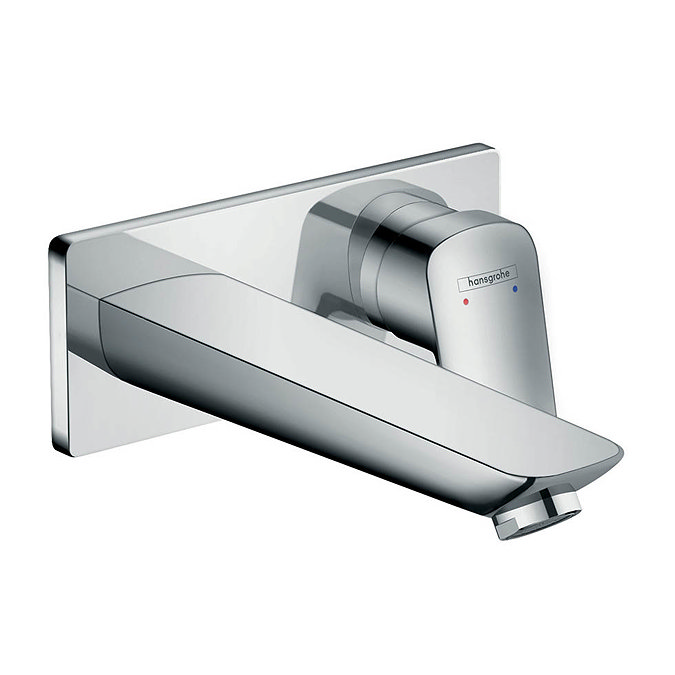 hansgrohe Logis Wall Mounted Single Lever Basin Mixer with Waste - 71220000 Large Image