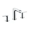 hansgrohe Metris 3-Hole Basin Mixer 100 with Pop-up Waste - 31083000 Large Image