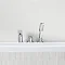 hansgrohe Metris 3-Hole Deck Mounted Single Lever Bath Mixer - 31190000  Profile Large Image