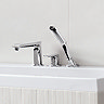 hansgrohe Metris 3-Hole Deck Mounted Single Lever Bath Mixer - 31190000  Feature Large Image