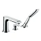 hansgrohe Metris 3-Hole Deck Mounted Single Lever Bath Mixer - 31190000 Large Image