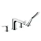 hansgrohe Metris 4-hole Deck Mounted Bath Mixer - 31442000 Large Image