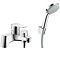 hansgrohe Metris Bath Shower Mixer with Kit (Low Pressure) - 31422000 Large Image