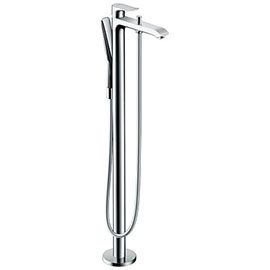 hansgrohe Metris Floor Standing Single Lever Bath Shower Mixer - 31471000 Medium Image