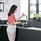 hansgrohe Metris Select M71 Single Lever Kitchen Mixer 320 with Pull-Out Spout - Chrome - 14884000 Profile Large Image