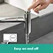 hansgrohe Metris Select M71 Single Lever Kitchen Mixer 320 with Pull-Out Spout - Chrome - 14884000 Feature Large Image