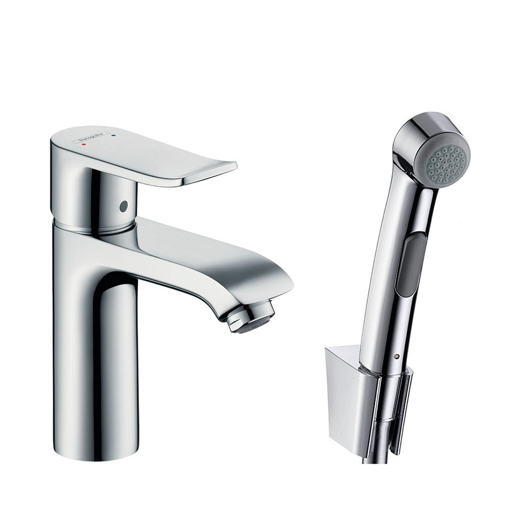 Hansgrohe Metris Single Lever Basin Mixer 100 With Bidet Spray And ...