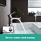hansgrohe Metris Single Lever Basin Mixer 110 with Pop-up Waste - 31080000  Standard Large Image