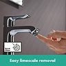 hansgrohe Metris Single Lever Basin Mixer 110 with Pop-up Waste - 31080000  Newest Large Image