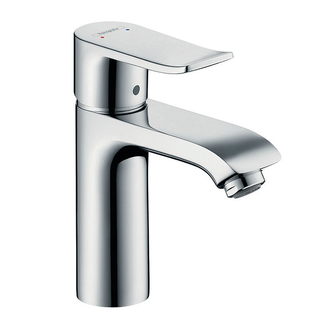 hansgrohe Metris Single Lever Basin Mixer 110 with Pop-up Waste - 31080000 Large Image