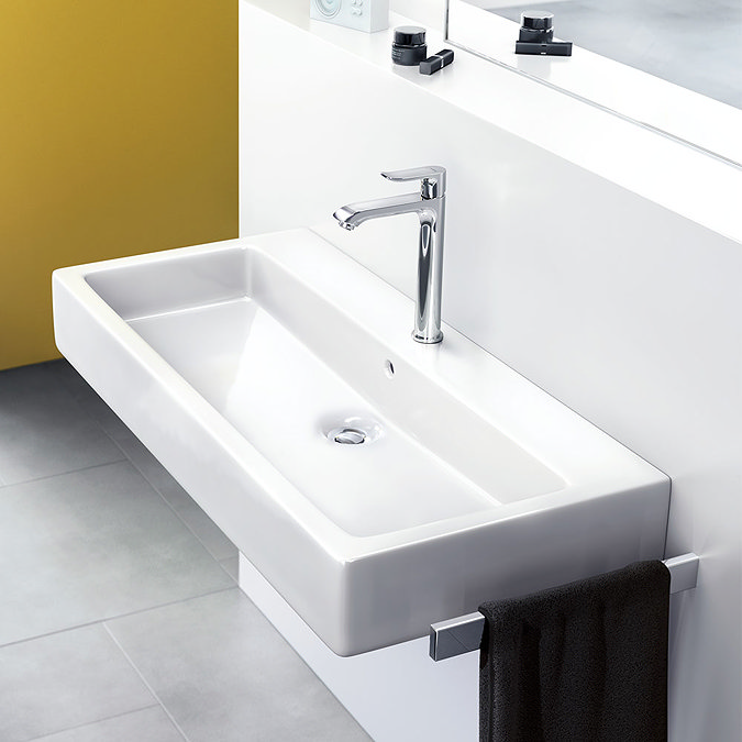 hansgrohe Metris Single Lever Basin Mixer 200 with Pop-up Waste - 31183000  In Bathroom Large Image