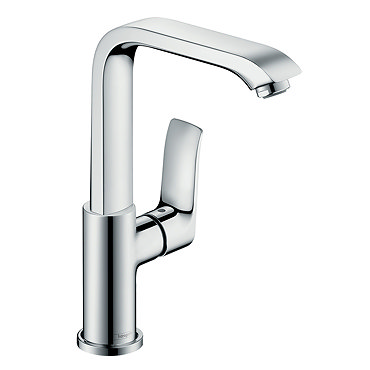 hansgrohe Metris Single Lever Basin Mixer 230 with Swivel Spout and Pop-up Waste - 31087000  Profile