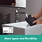hansgrohe Metris Single Lever Basin Mixer 260 with Pop-up Waste - 31082000  additional Large Image