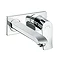 hansgrohe Metris Wall Mounted Single Lever Basin Mixer with Waste (Long Spout) - 31086000 Large Imag