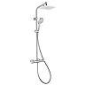 Hansgrohe MySelect E Showerpipe 240 Thermostatic Shower Mixer - 26764400 Large Image