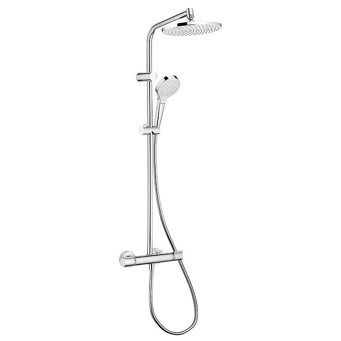 Hansgrohe MySelect S Showerpipe 240 Thermostatic Shower Mixer - 26758400 Large Image