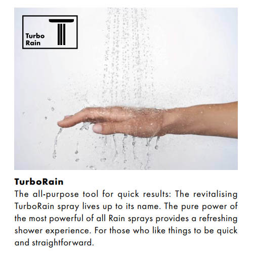 Hansgrohe MySelect S Vario EcoSmart 9 l/min 3 Spray Hand Shower - 26643400 Feature Large Image