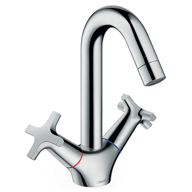Hansgrohe MySport 2-Handle Basin Mixer 150 with Pop-up Waste - 71122000 Large Image
