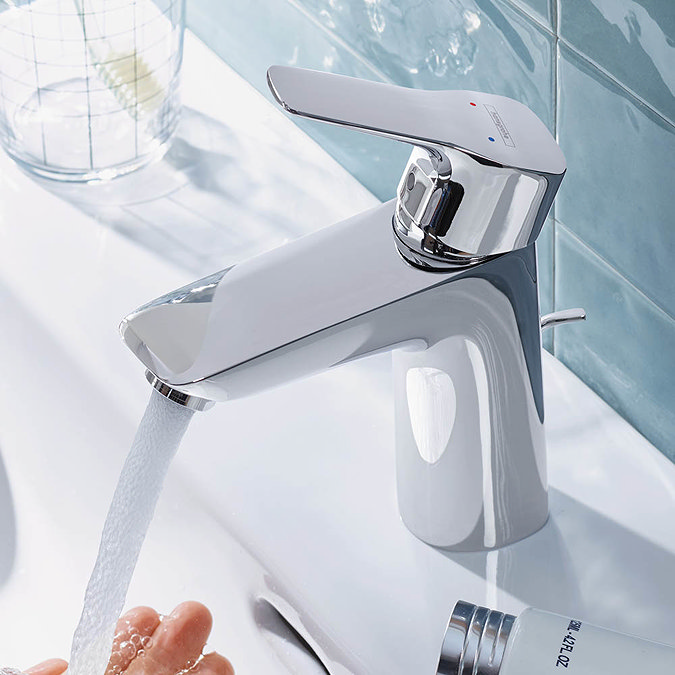 Hansgrohe MySport L Single Lever Basin Mixer with Pop-up Waste - 71111000  Profile Large Image