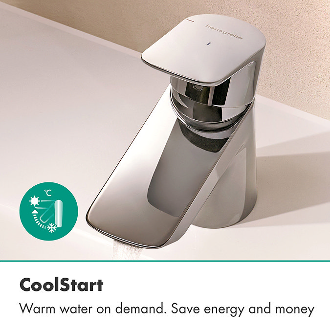 hansgrohe Neovis Q Single lever basin mixer 70 CoolStart with push-open waste set Chrome