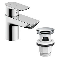 hansgrohe Neovis Q CoolStart Basin Mixer 70 with Pop-up Waste - Chrome