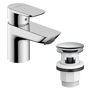 hansgrohe Neovis Q CoolStart Basin Mixer 70 with Pop-up Waste - Chrome