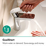 hansgrohe Neovis Q CoolStart Basin Mixer 100 with Pop-up Waste - Chrome