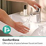 hansgrohe Neovis Q CoolStart Basin Mixer 100 with Pop-up Waste - Chrome