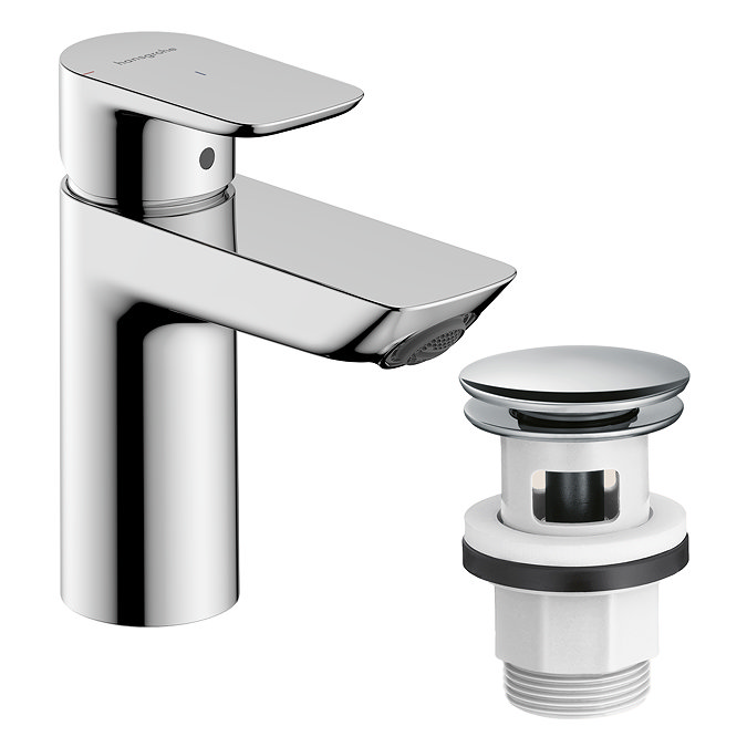 hansgrohe Neovis Q CoolStart Basin Mixer 100 with Pop-up Waste - Chrome
