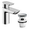 hansgrohe Neovis Q CoolStart Basin Mixer 100 with Pop-up Waste - Chrome