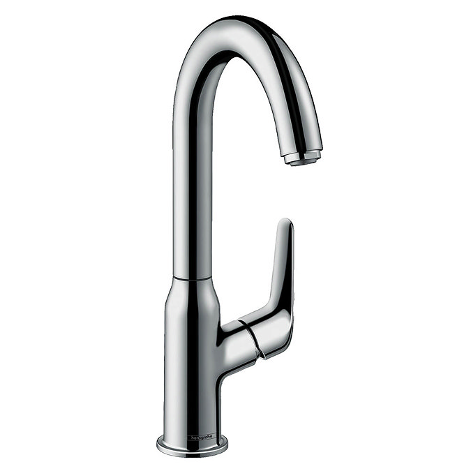 Hansgrohe Novus 240 Single Lever Basin Mixer with Swivel Spout and Pop-up Waste - 71126000 Large Ima