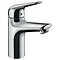 Hansgrohe Novus 100 Single Lever Basin Mixer with Pop-up Waste - 71030000 Large Image