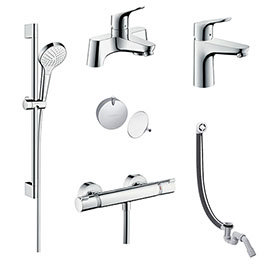 hansgrohe Over Bath Taps & Shower Package Medium Image